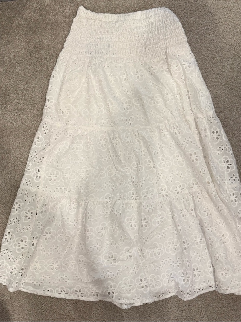 Cartolina White Eyelet Skirt NWT size Medium